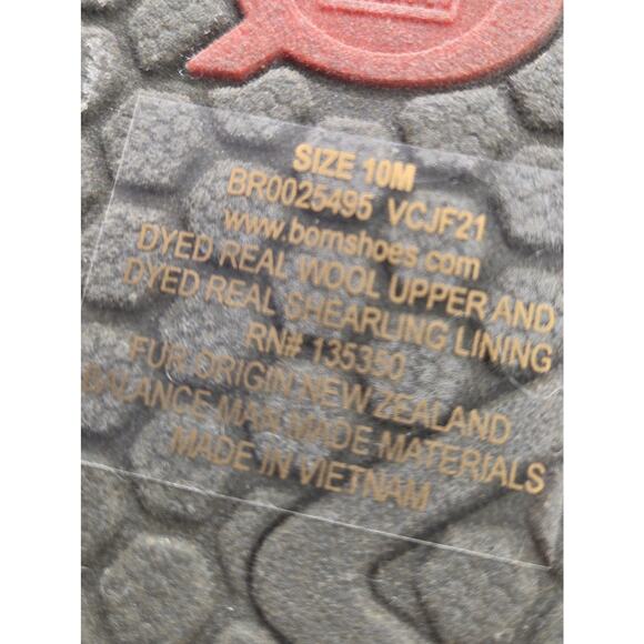 New Born Zoe Forest Green Wool Shearling Mule Slippers Shoes Womens Size 10 - Picture 7 of 8